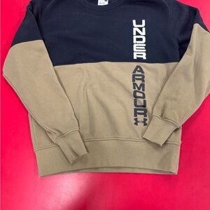 Under Armour Men's Black and Tan Sweater EUC Men’s small